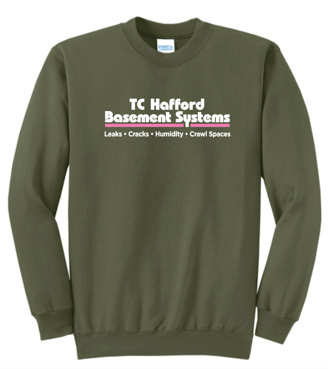 TC Hafford Port & Co. Crewneck Fleece Sweatshirt