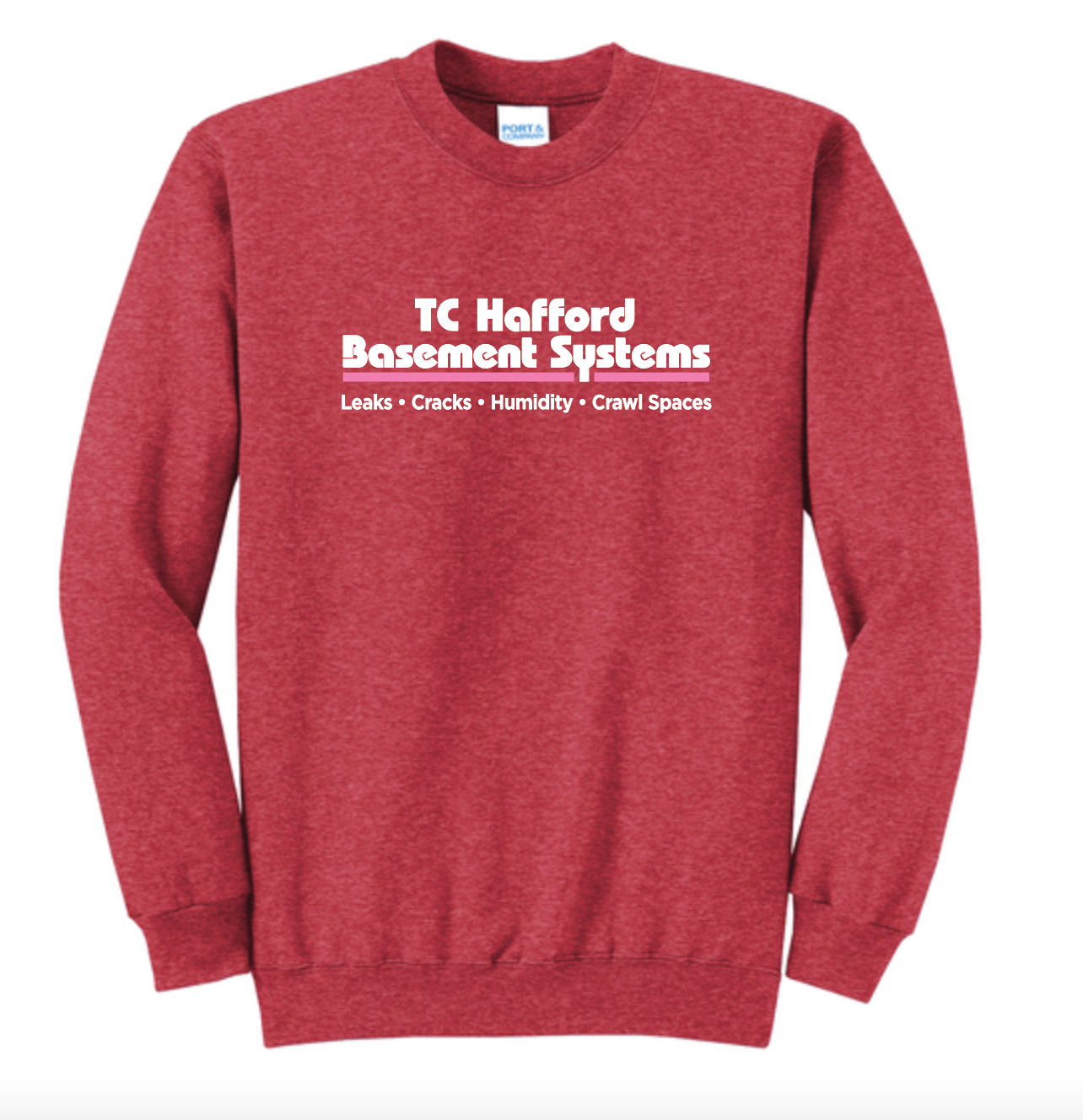 TC Hafford Port & Co. Crewneck Fleece Sweatshirt