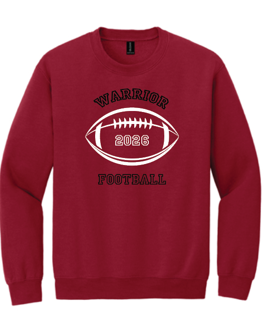 Wells Warriors Football Crewneck Sweatshirt