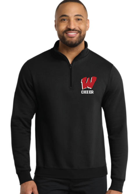 Wells Warriors Cheer Unisex Core Fleece 1/4-Zip Pullover Sweatshirt