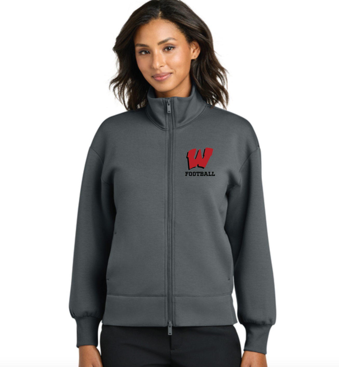 Wells Warriors Football Women’s Soft Spacer Full-Zip