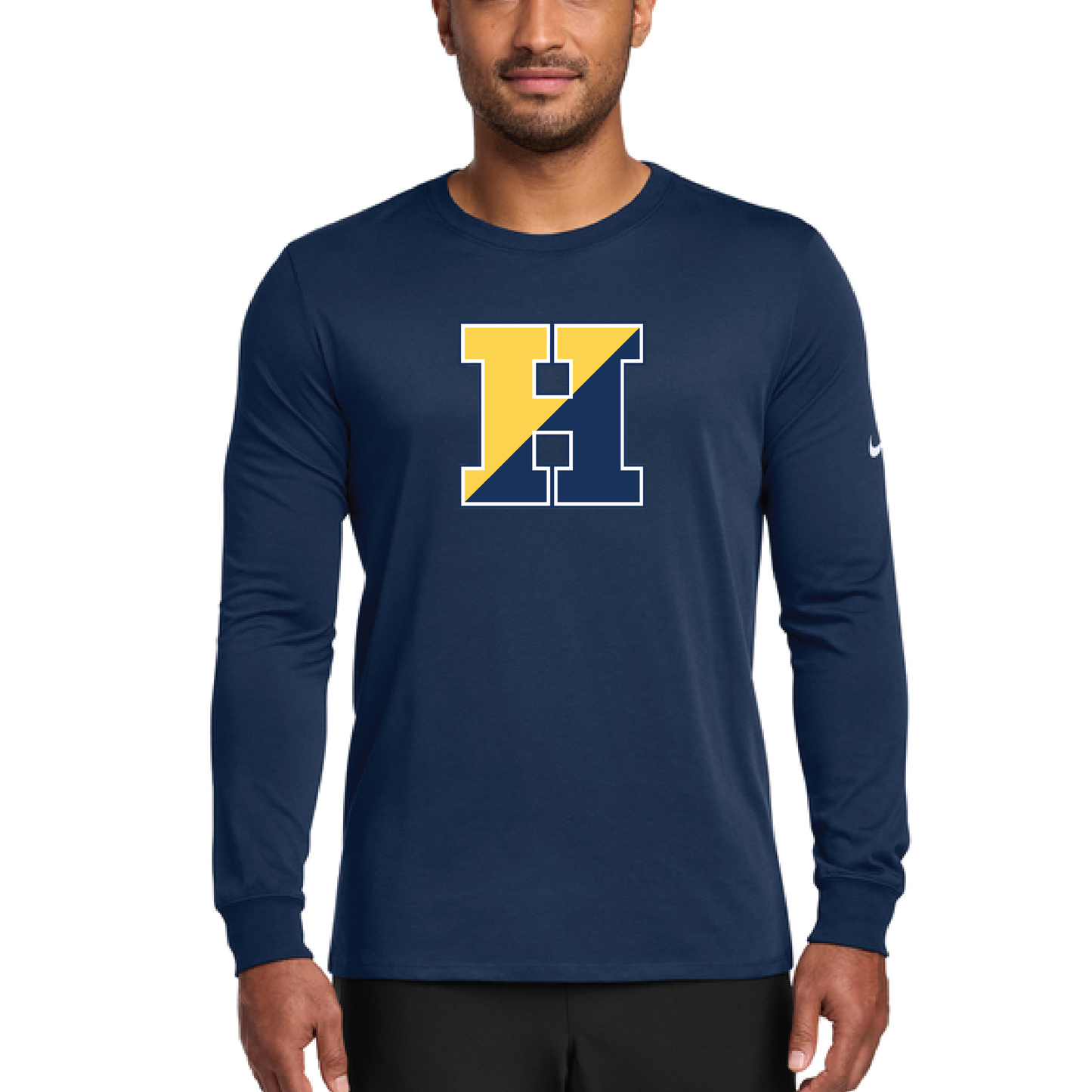 NKBQ5230 LS Nike Shirt with printed logo