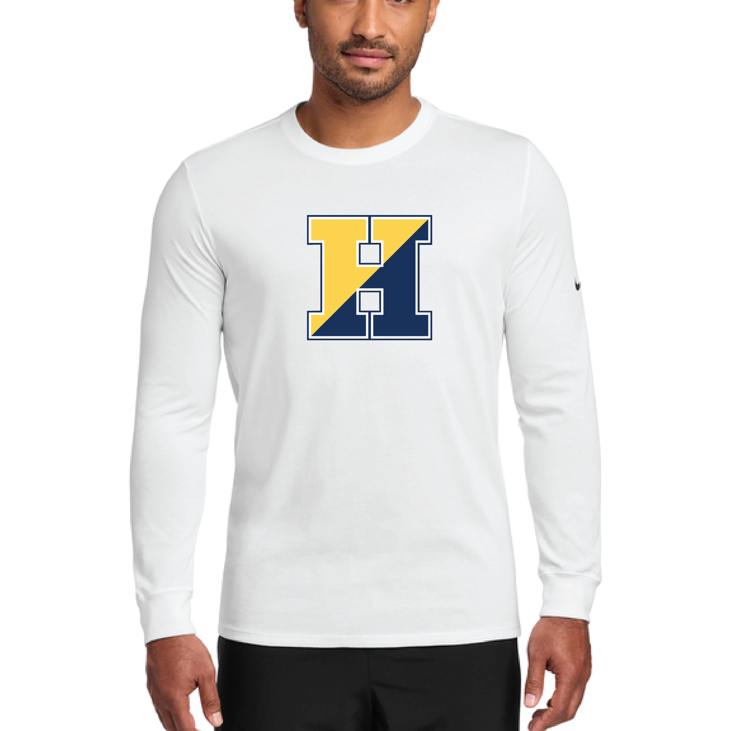 NKBQ5230 LS Nike Shirt with printed logo