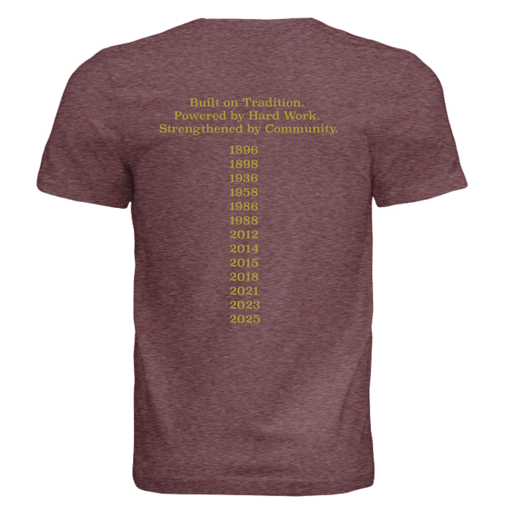 MAROON TRIBLEND - BACK