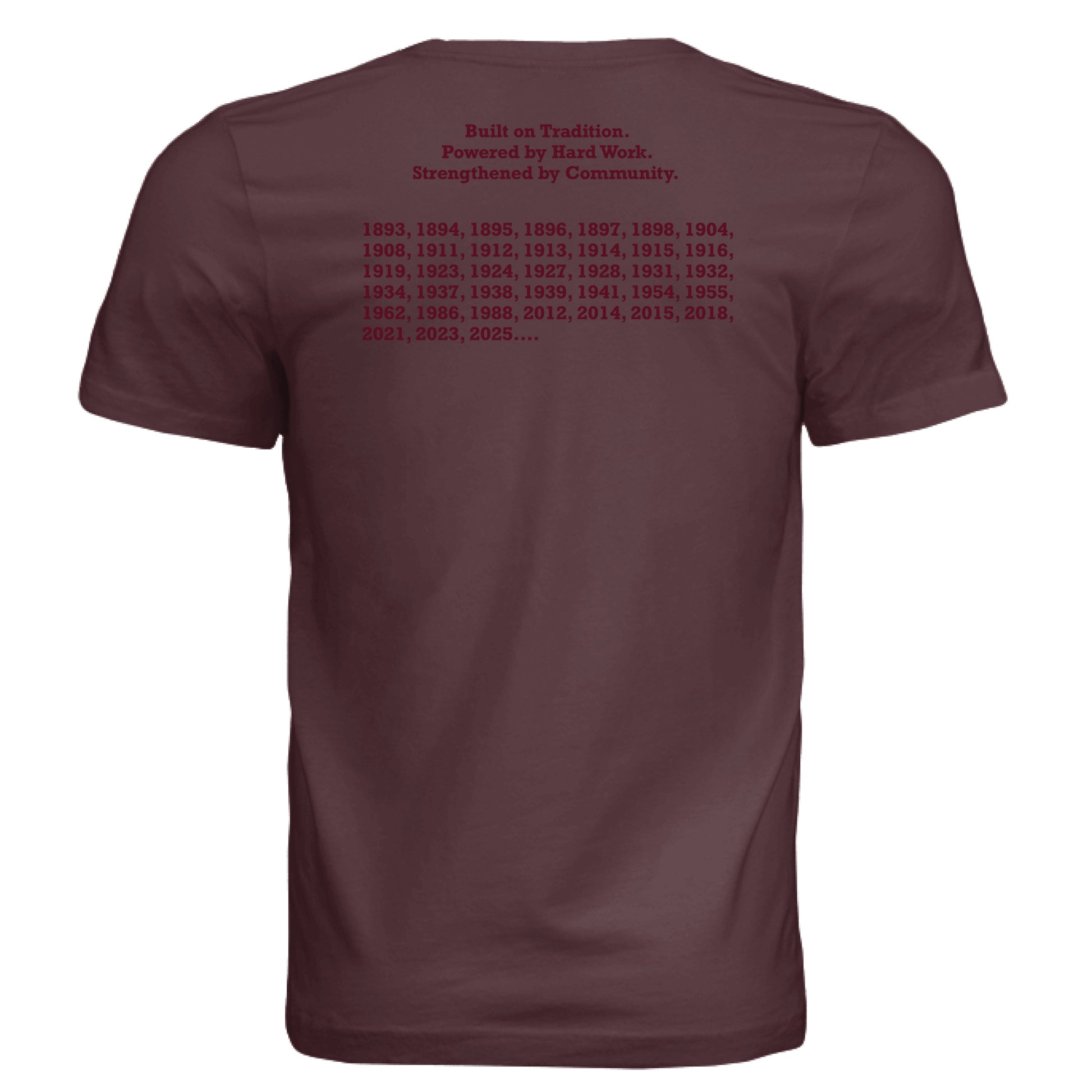 Solid Maroon Triblend - BACK