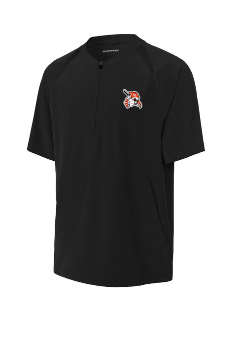 Biddeford Little League Short Sleeve 1/4 Zip Jacket with embroidered logo