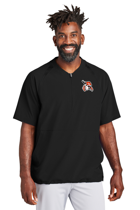 Biddeford Little League Short Sleeve 1/4 Zip Jacket with embroidered logo