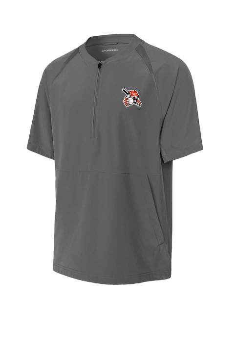 Biddeford Little League Short Sleeve 1/4 Zip Jacket with embroidered logo
