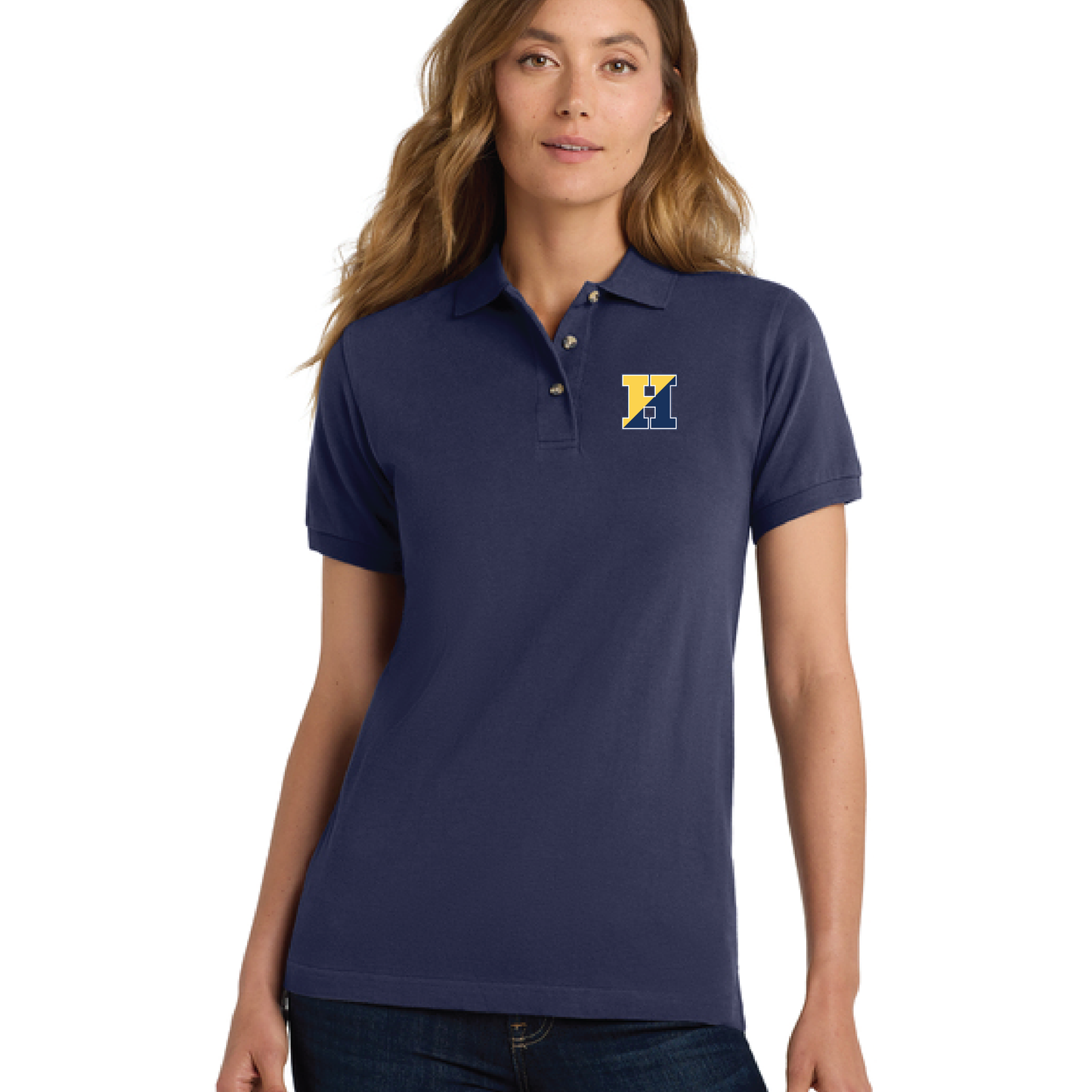 Port Authority Polo with embr. left chest logo men's and women's