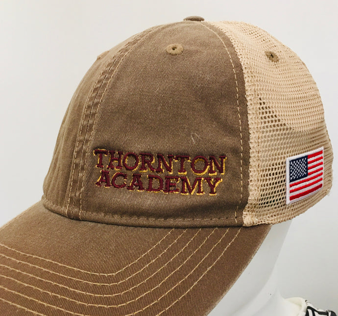 Thornton Academy Trucker Hat with Flag