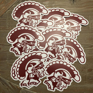 Trojan Head Computer Decal or Bumper Sticker