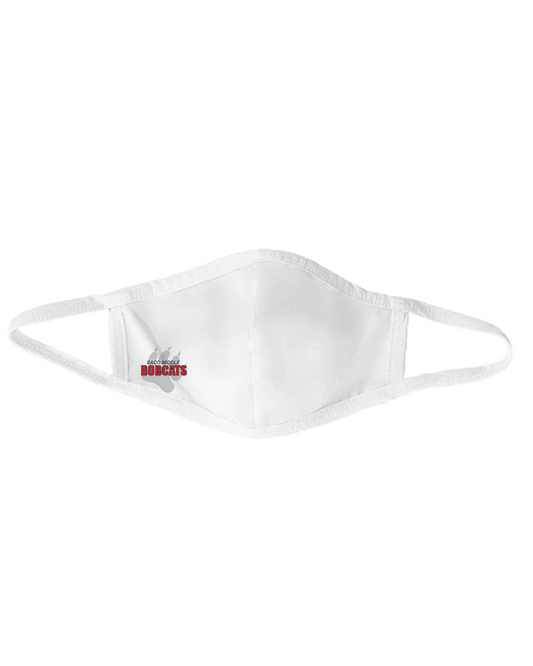 White Helen Jon Mask with SMS logo - OUR BEST SELLING MASK