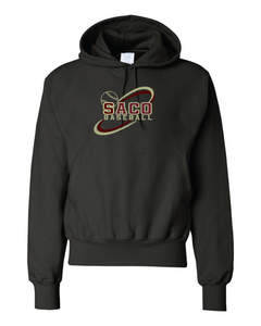 Black Champion Sweatshirt with 2 color screen print