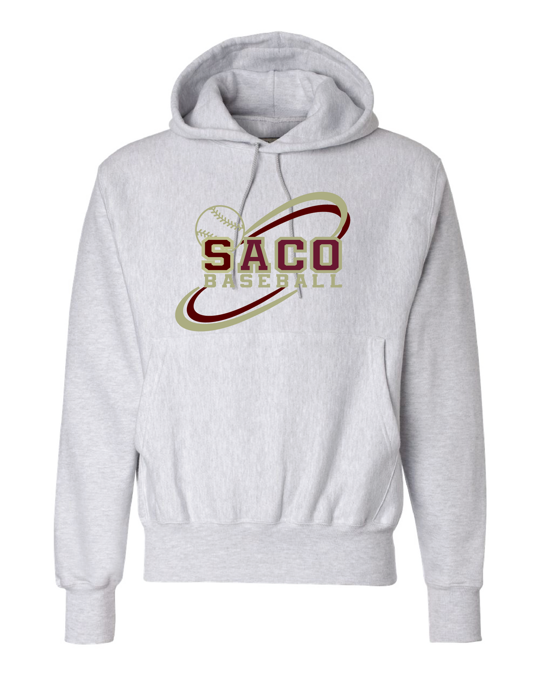 Gray Champion Sweatshirt with 2 color screen print