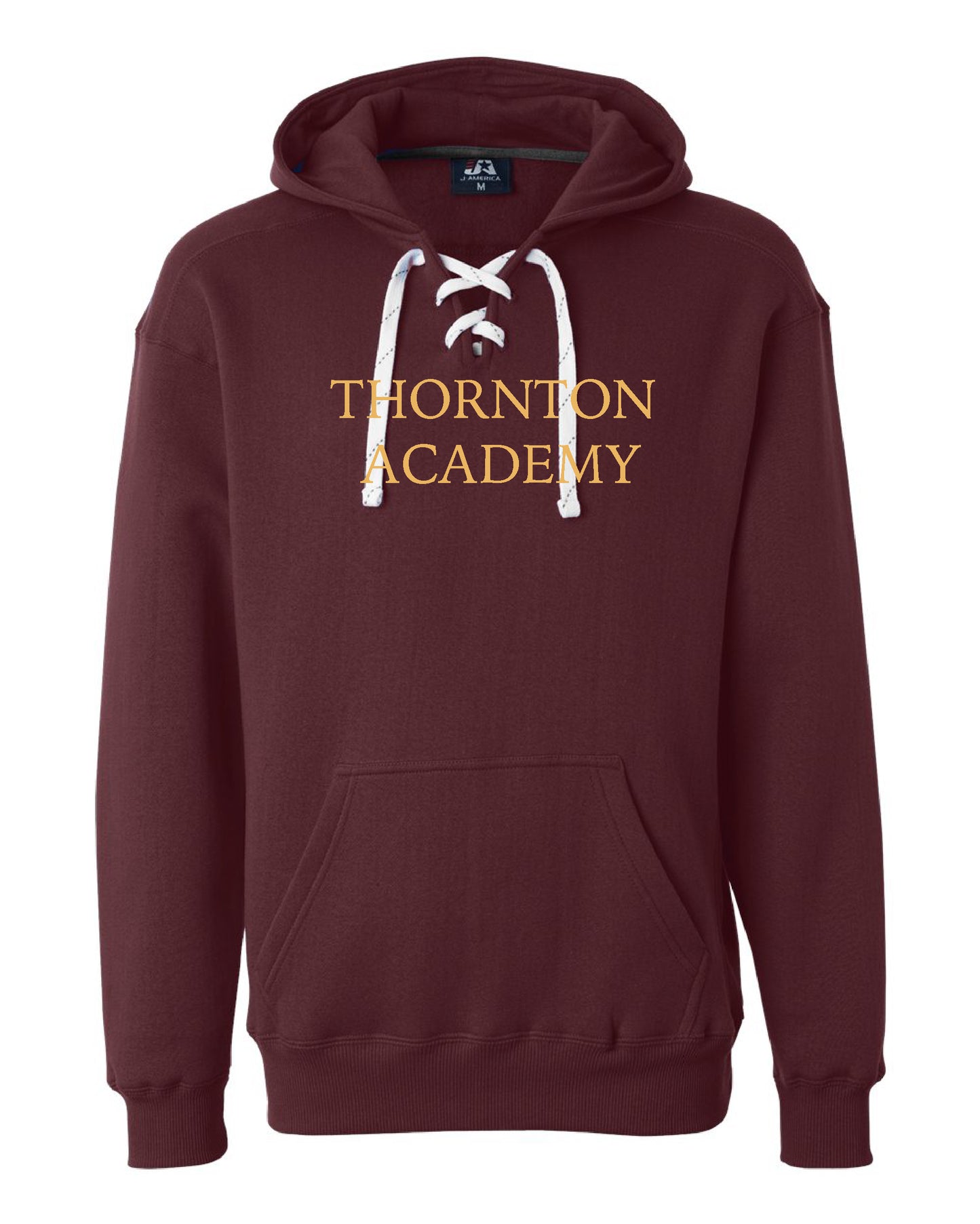 J America TA HOODIE WITH GOLD PRINT (screen print)