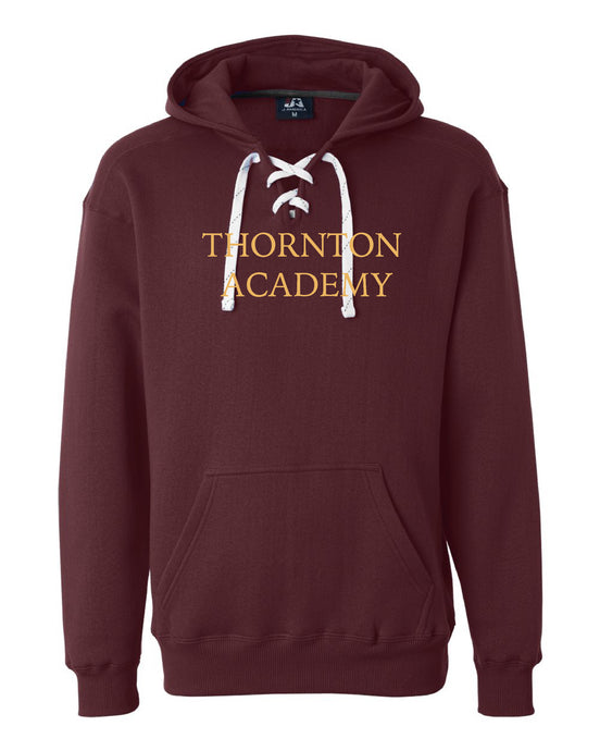 J America TA HOODIE WITH GOLD PRINT (screen print)