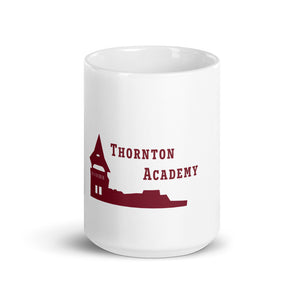 Mug with custom TA design by Rachel Poulin