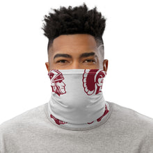 Load image into Gallery viewer, Neck Gaiter Light Gray with Trojan Head