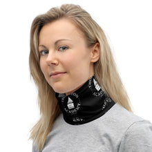 Load image into Gallery viewer, Neck Gaiter Black with White Thornton Academy Logo