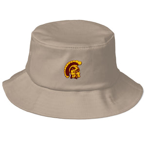 Old School Bucket Hat with Trojan Head