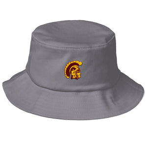 Old School Bucket Hat with Trojan Head