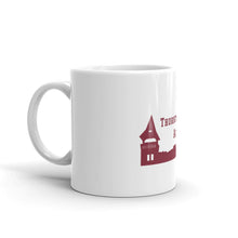 Load image into Gallery viewer, Mug with custom TA design by Rachel Poulin