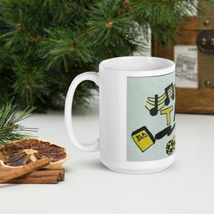 Mug with custom TAMS logo designed by Keira Bailey