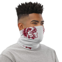 Load image into Gallery viewer, Neck Gaiter Light Gray with Trojan Head