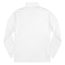 Load image into Gallery viewer, Quarter zip pullover with embroidered Trojan Head