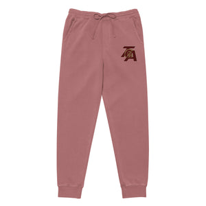 Unisex pigment-dyed sweatpants with embroidered logo