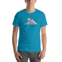 Load image into Gallery viewer, Short-Sleeve Unisex T-Shirt with Mountain and Maine Print