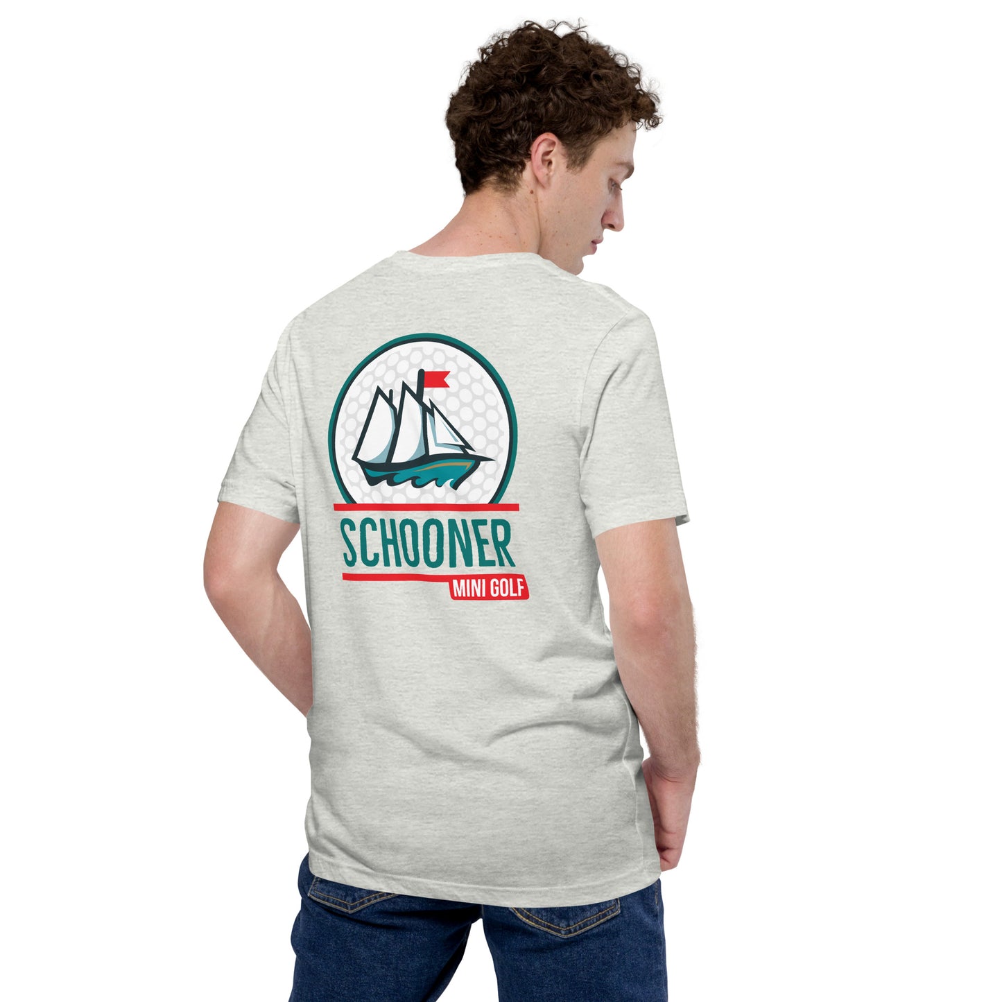 Unisex t-shirt with front and back print