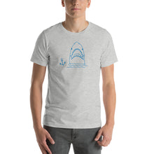 Load image into Gallery viewer, Short-Sleeve Unisex T-Shirt with Shark Print