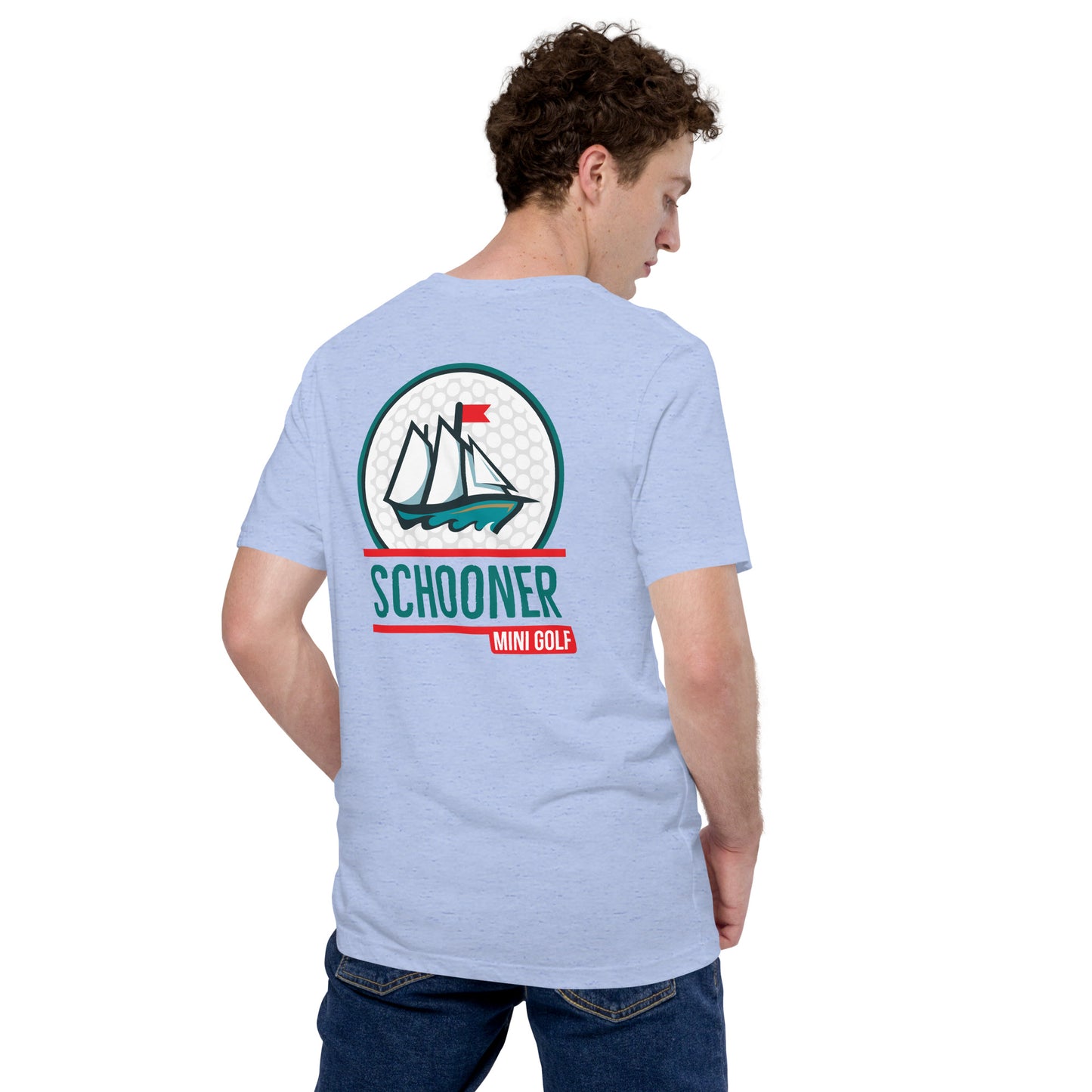 Unisex t-shirt with front and back print