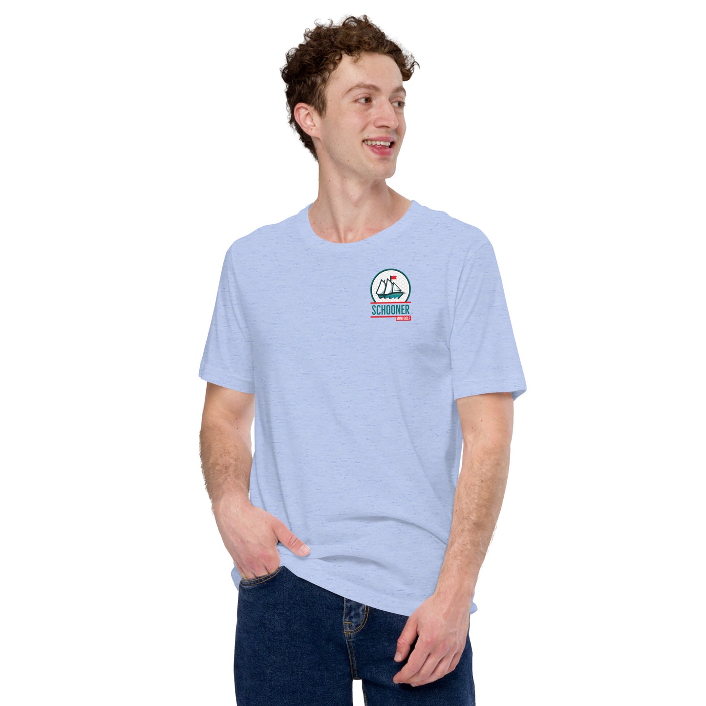 Unisex t-shirt with front and back print