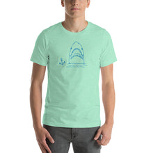 Load image into Gallery viewer, Short-Sleeve Unisex T-Shirt with Shark Print
