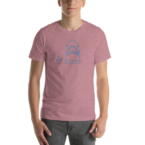 Short-Sleeve Unisex T-Shirt with Shark Print