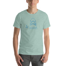 Load image into Gallery viewer, Short-Sleeve Unisex T-Shirt with Shark Print