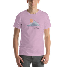 Load image into Gallery viewer, Short-Sleeve Unisex T-Shirt with Mountain and Maine Print