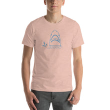 Load image into Gallery viewer, Short-Sleeve Unisex T-Shirt with Shark Print