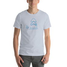 Load image into Gallery viewer, Short-Sleeve Unisex T-Shirt with Shark Print