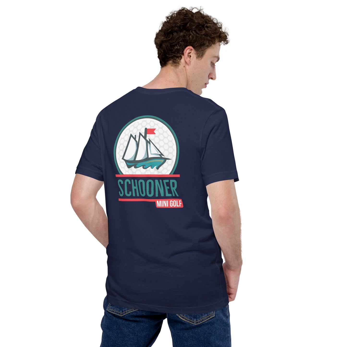 Unisex t-shirt with front and back print