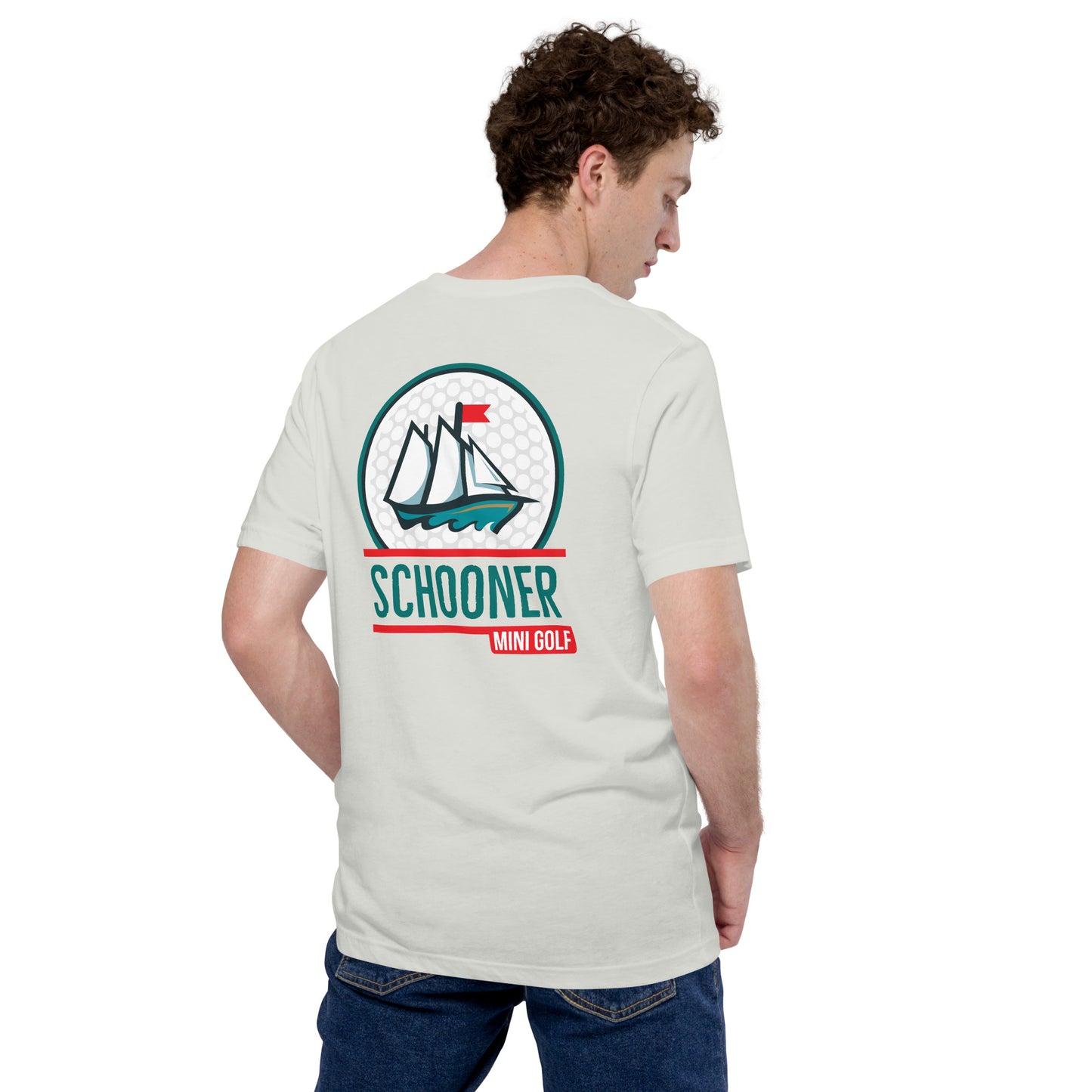 Unisex t-shirt with front and back print