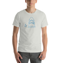 Load image into Gallery viewer, Short-Sleeve Unisex T-Shirt with Shark Print