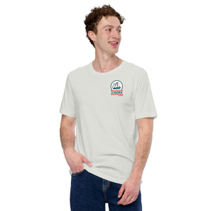Unisex t-shirt with front and back print