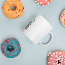 Load image into Gallery viewer, White glossy mug with logo
