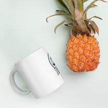 Load image into Gallery viewer, White glossy mug with logo