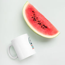 Load image into Gallery viewer, White glossy mug with logo