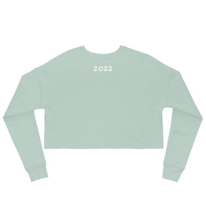 Crop Sweatshirt with TA logo and 2022 on the back.