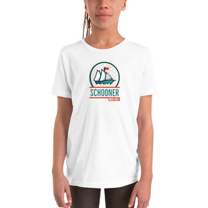 Youth Short Sleeve T-Shirt with Schooner DTG Print